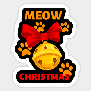 Meow Christmas Sticker